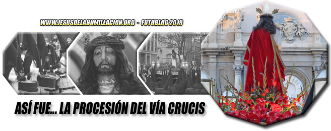 Procesión del Vía Crucis en el Domingo de Ramos 2018