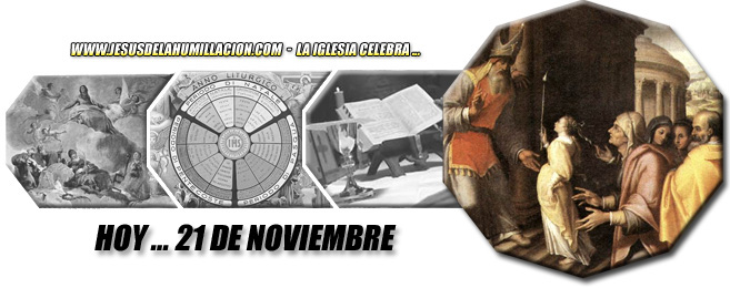 Hoy 21 de noviembre celebramos ...