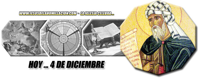 Hoy 4 de diciembre celebramos ...