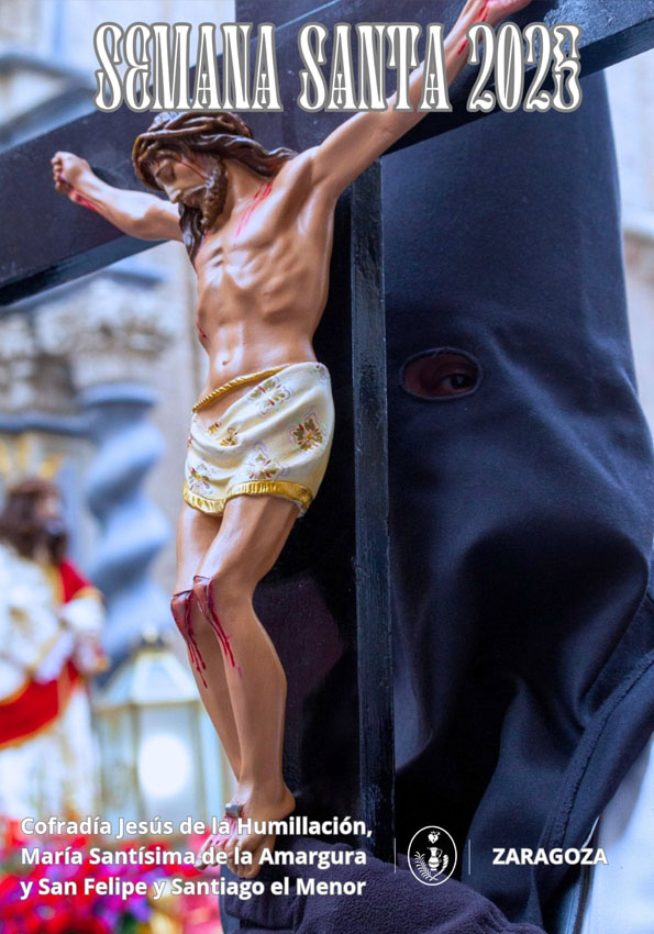 Cartel de la Cofradía para la Semana Santa 2025 (fotografía de Alberto Olmo y diseño de Eduardo Sauras)