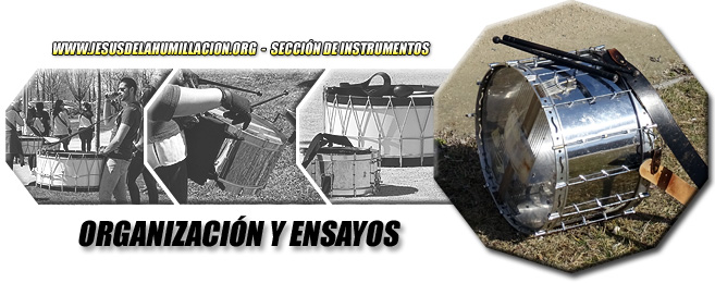 Fotografías: diferentes momentos de los ensayos de la Sección de Instrumentos (fotografías de David Beneded).